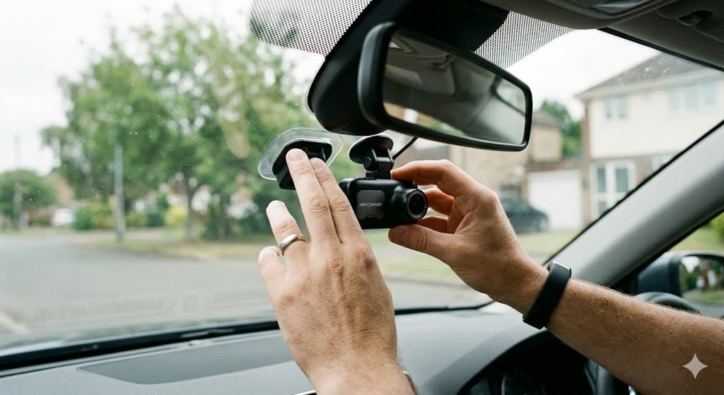 step 1 mount dash cam